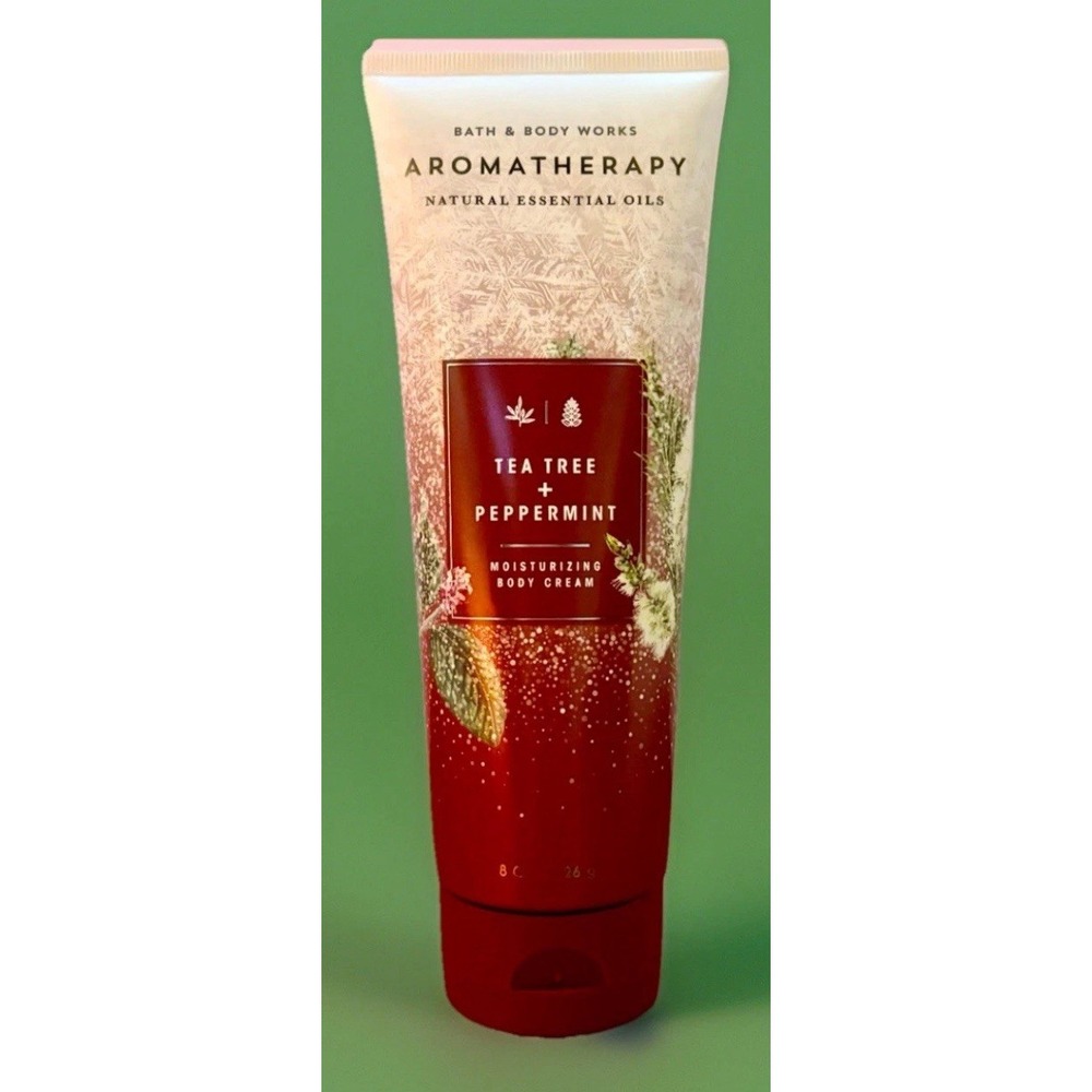 Tea Tree & Peppermint Cream Bath & Body Works Lotion Moisturizer 8oz Christmas